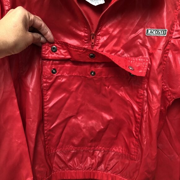 Vintage Lacoste Izod Red Windbreaker - Picture 5 of 11